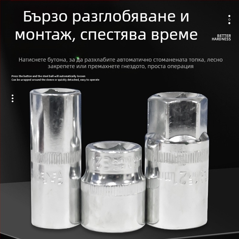 Комплект инструменти за ремонт на автомобили L1639 – Карбонова стомана, 108 части в кутия за инструменти