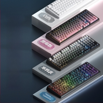 AK980MAX гейминг клавиатура с RGB подсветка, проводна връзка, Ajazz/Heijue, издание 2025
