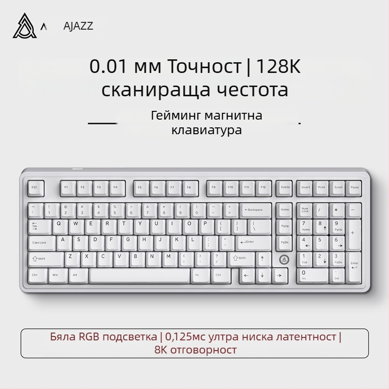 AK980MAX гейминг клавиатура с RGB подсветка, проводна връзка, Ajazz/Heijue, издание 2025
