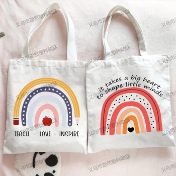 Karan Canvas Tote Bag с печат на лого, UV дигитален печат и ситопечат, произход Yiwu