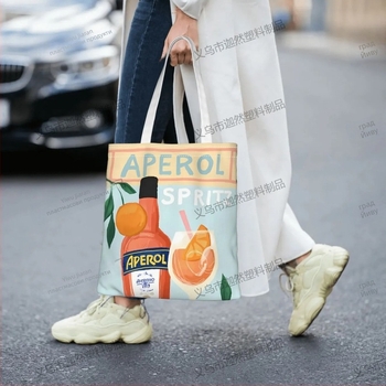 Karan Canvas Tote Bag с печат на лого, UV дигитален печат и ситопечат, произход Yiwu