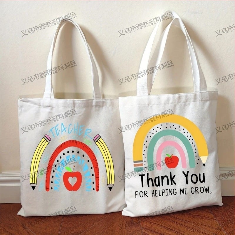Karan Canvas Tote Bag с печат на лого, UV дигитален печат и ситопечат, произход Yiwu
