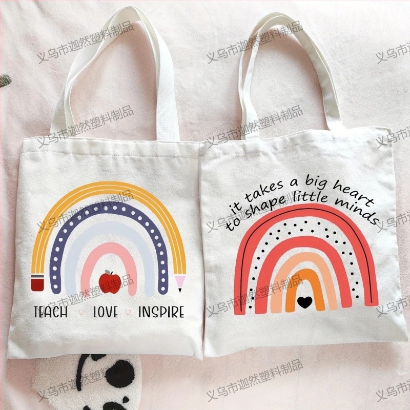 Karan Canvas Tote Bag с печат на лого, UV дигитален печат и ситопечат, произход Yiwu