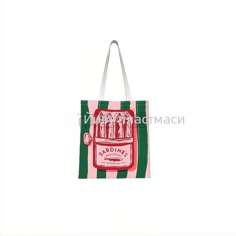 Karan Canvas Tote Bag с печат на лого, UV дигитален печат и ситопечат, произход Yiwu