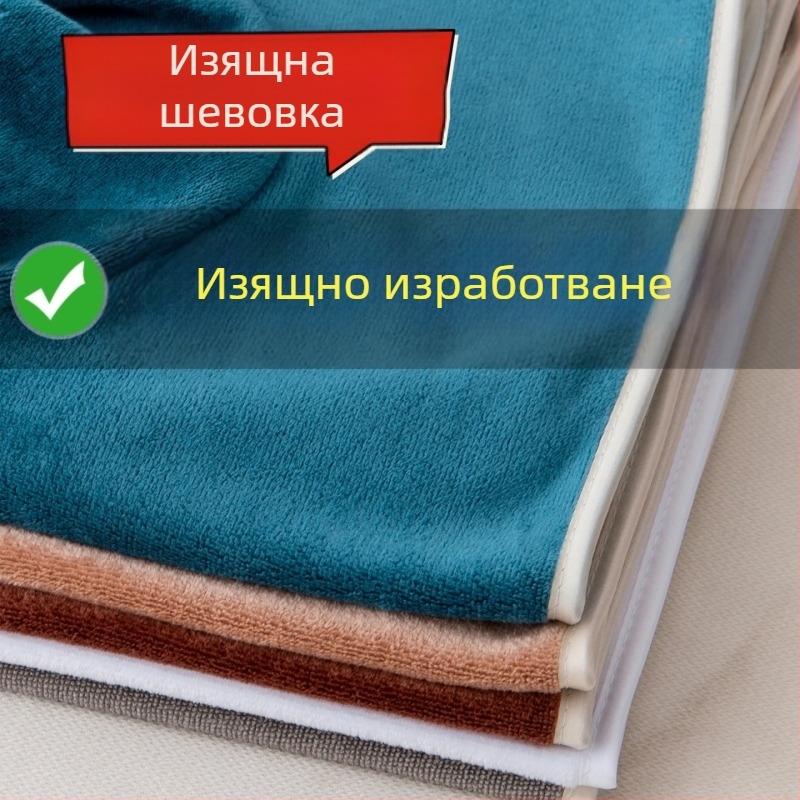 Микрофибър кърпа за почистване с отвори за подреждане на леглото и масаж; 140 г; абсорбция 0–5 сек; възможност за печат на лого