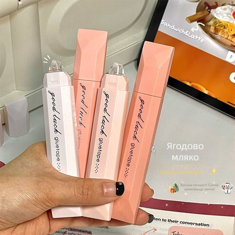 Duwu Пен тип лепило с точкови капки, градиентен дизайн, силно двойнозалепващо за ученически дневник и занаяти