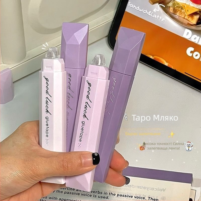 Duwu Пен тип лепило с точкови капки, градиентен дизайн, силно двойнозалепващо за ученически дневник и занаяти