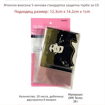 CD/DVD/Blu-ray защитна торбичка — прозрачен диск кейс, самозалепваща, нейлонова мрежа, Sealed Type, артикул Fiupeuiroritwr