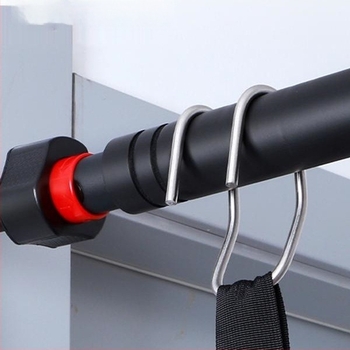 Лумбален тракционен колан с шийна лента за домашно разтягане на гръбнака – единичен прът, изпъкнал диск