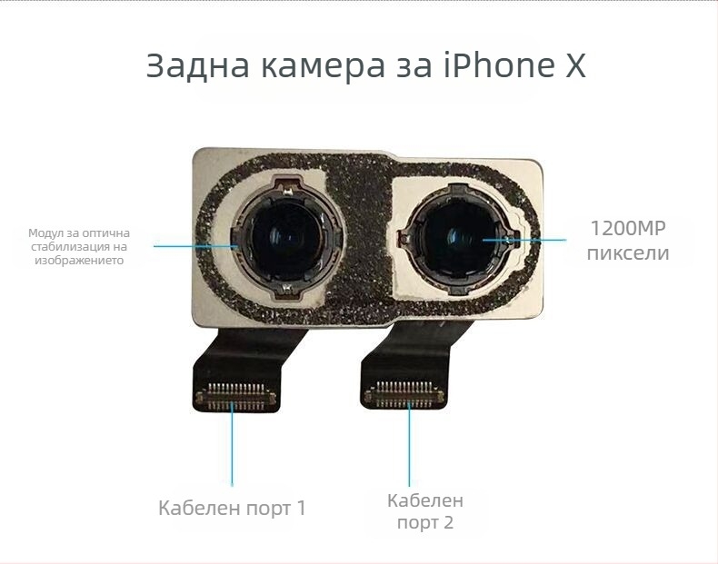 Модул за задна камера на Apple, CMOS сензор, 12 MP, вградена