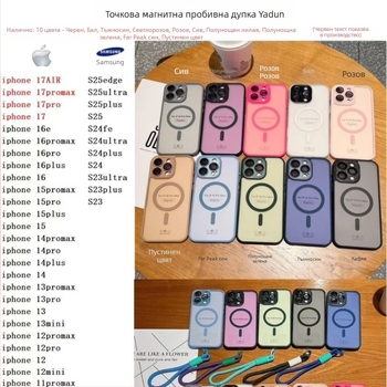 Телефонен калъф за Samsung Galaxy S25 Edge, S25 Ultra, S24 Plus и S23 Plus — магнитно задържане, матов финиш, мек кант на ръба, удароустойчив