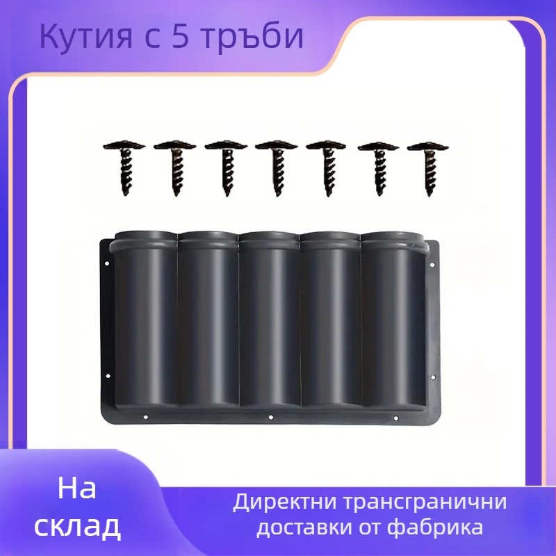 Кутия за съхранение на инструменти за врати на голям кемпер, 5-тръбна скоба – странична кутия за прозорец и врата