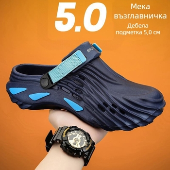 Унисекс чехли, синтетична кожа, неплъзгаща се композитна подметка (инжекционно формована), ежедневен стил