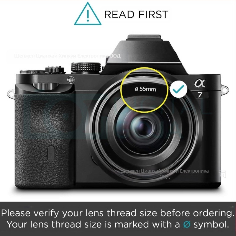 Комплект филтри за DSLR обектив, 15 в 1; 0.45x широкоъгълен обектив; макро близкофокусен обектив; мултислойно UV покритие; съвместим с байонети 52/55/58/62/67/72/77/82 мм