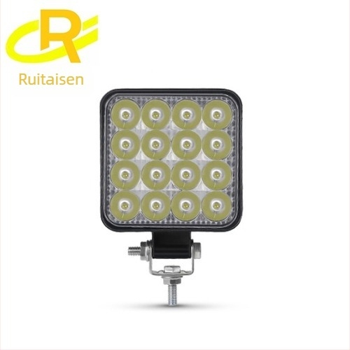 LED бар за мъгла за офроуд превозни средства, 48W, 12V, 6500K, алуминий + PC, LED 3030