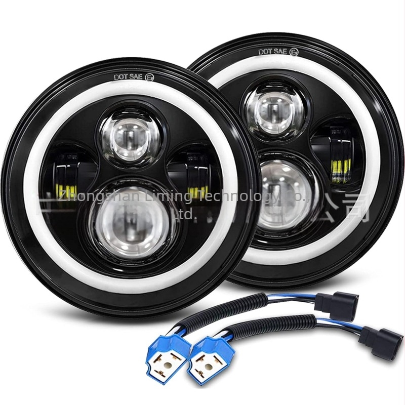 Wrangler LED фарове - двойна светлина (висок/ниско), офроуд, корпус от алуминиева сплав, 9-30V, персонализируеми