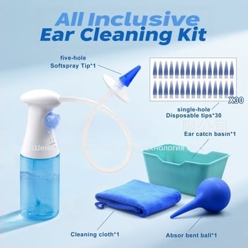 Saint Bogeny Комплект ушни лъжички за почистване на ушите | PC материал | Модел W10 | 40 бр. в кутия