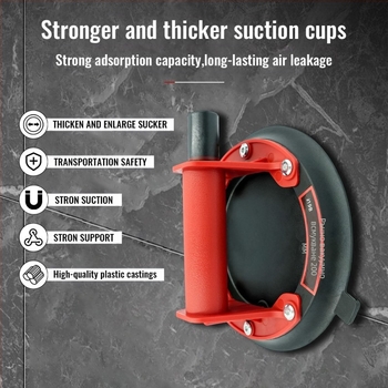 Вакуумна чашка за повдигане с въздушна помпа - силна всмукваща сила, автоматично възстановяване на въздуха, за повдигане на стъкло, керамични плочи и мраморни плочи