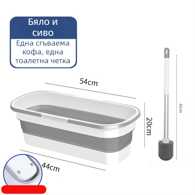 Сгъваема правоъгълна кофа за моп, пластмасова, марка Other, не е внесена, друго време на пускане на пазара