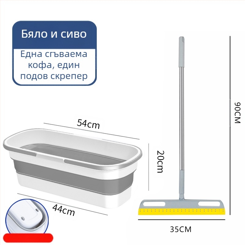 Сгъваема правоъгълна кофа за моп, пластмасова, марка Other, не е внесена, друго време на пускане на пазара