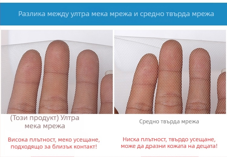 Ултра мека марля мрежеста тъкан за DIY тюл и облекло, ролка 50 ярда