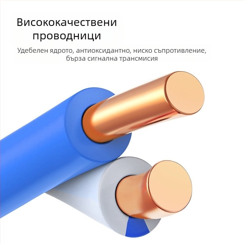 Външен Cat6e outdoor неекраниран мрежов кабел – 1000 Mbps, 1.24 Gbps, -20 до 80 °C, опън 80 N