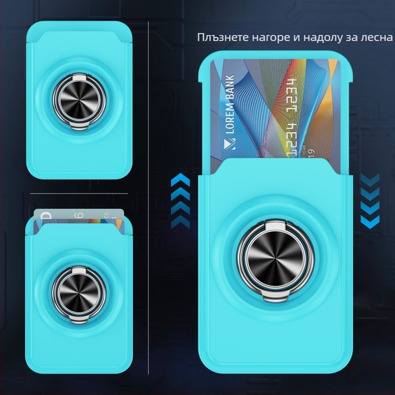 MagSafe съвместима 360° стойка със силно магнитно задържане, прозрачен PC корпус с слот за карта и персонализирано лого