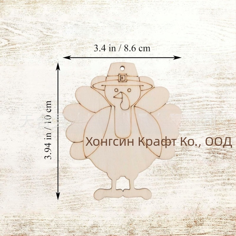 Дървени DIY занаяти със изрязани форми, боядисани, детски рисунки, с дупки и конопено въже, коледна украса за окачване и подаръчни етикети