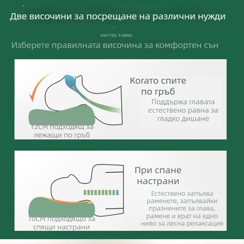 Природна латексова възглавница с масажни частици за грижа за шийния стълб