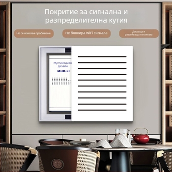 Декоративна картина за електрическа кутия с отвори, вертикална версия за мултимедийна сигнална кутия, модерен минималистичен капак на слаботоковия шкаф