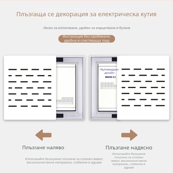 Декоративна картина за електрическа кутия с отвори, вертикална версия за мултимедийна сигнална кутия, модерен минималистичен капак на слаботоковия шкаф
