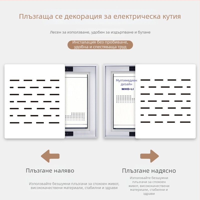 Декоративна картина за електрическа кутия с отвори, вертикална версия за мултимедийна сигнална кутия, модерен минималистичен капак на слаботоковия шкаф
