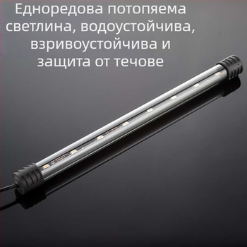LED лампа за аквариум за водни растения, подводно и надводно използване, водоустойчива