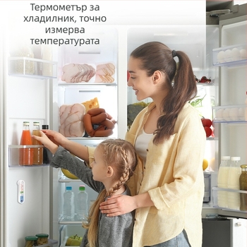 Deli LE554 термометър за хладилник с вграден датчик за температура за фризер и студено съхранение, фармацевтичен шкаф за проби