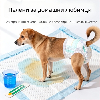 Cat Face Пелени за кучета, XL размер, пакет от 10 бр., карикатурен стил, хигиенични панталони за домашни любимци, материал: пухкава целулоза/полимер