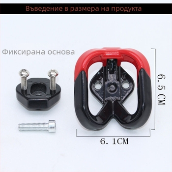 Нов модел метални двойни закачалки за електрически превозни средства — универсална поставка за чанти и кошници за скутери и мотори