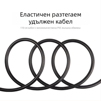 Заключване с комбинация за планински велосипед с верига и стоманено кабелно заключване, противоугонно, универсално оборудване за колоездене