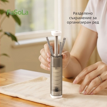 FaSoLa магнитна кутия за игли и преносим комплект за ръчно шиене — игли за шиене и бродиране, тръба за игли и инструмент за премахване на шевове
