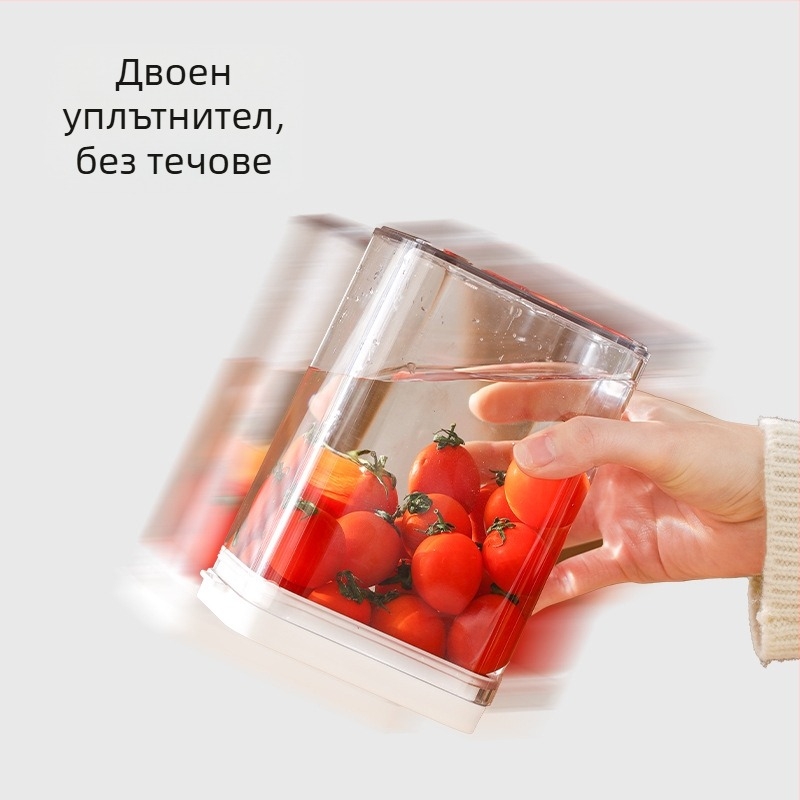 FaSoLa Прозрачна правоъгълна кутия за кухнята, запечатана за съхранение на зърнени храни, пластмасова, 800–1000 ml