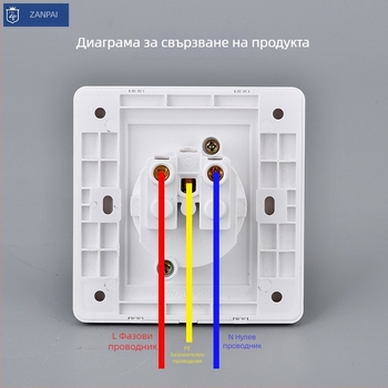 Zanpai 86-тип скрит бял контактен панел, 16A, германски/европейски стил