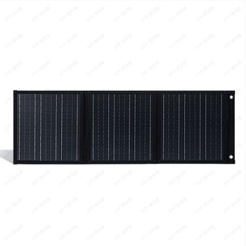 Слънчева сгъваема зарядна платка за мобилни телефони с Type-C USB и DC, 5V/9V/12V/18V, 60W