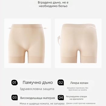 Дамски лятни безопасни клин-шорти: висока талия, контрол на корема, безшевни, едно парче, плюс размер