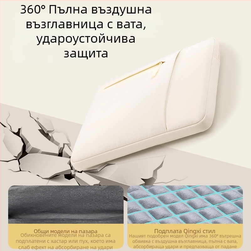 Вътрешен калъф за лаптоп и таблет с предпазен капак, за 14-инчови устройства