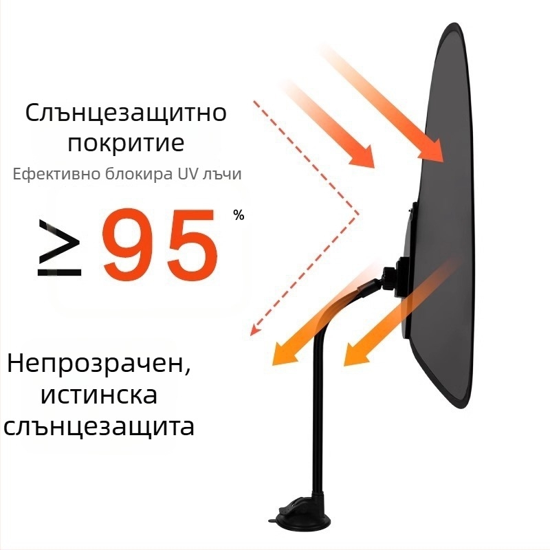 Автомобилен слънцезащитен щит с вакуумна чашка за странични прозорци, термоизолационна завеса