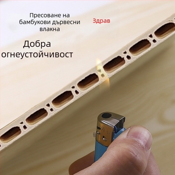 Панел за стена от бамбуково-дервени влакна, интегриран панел за облицовка на стени и таван
