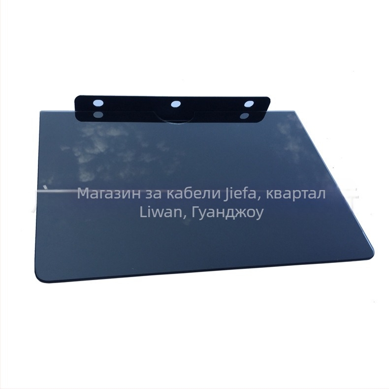 Универсална поставка от удебелено закалено стъкло за декодер/сет‑топ кутка, тава за телевизор и DVD плеър, съвместима с рутер