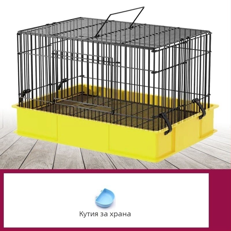 Голяма домашна клетка за зайци, водоустойчива против пръски, за зайци и морски свинчета, усилена за развъждане