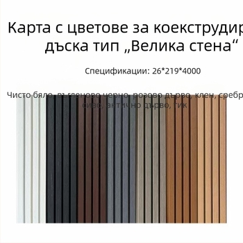 WPC дървопластови панели за дворни стени, външна облицовка, вертикални панели