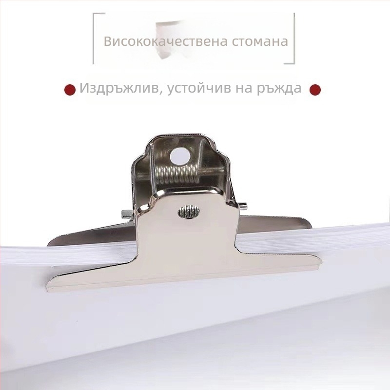 Клип от неръждаема стомана с планински дизайн, голям кръгъл клип за папки, пеперуден клип