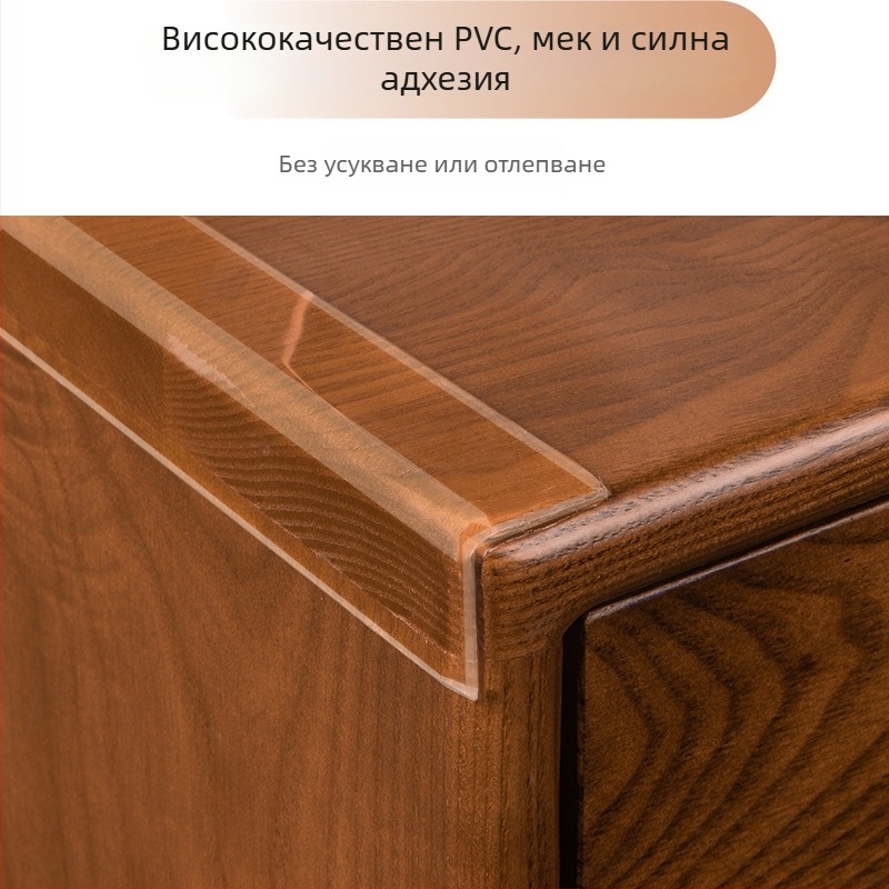 2 мм дебел защитен ъгъл за мебели, прозрачен PVC ъглов протектор за маси и врати, мек предпазник – дължини 1, 2, 3 или 5 м